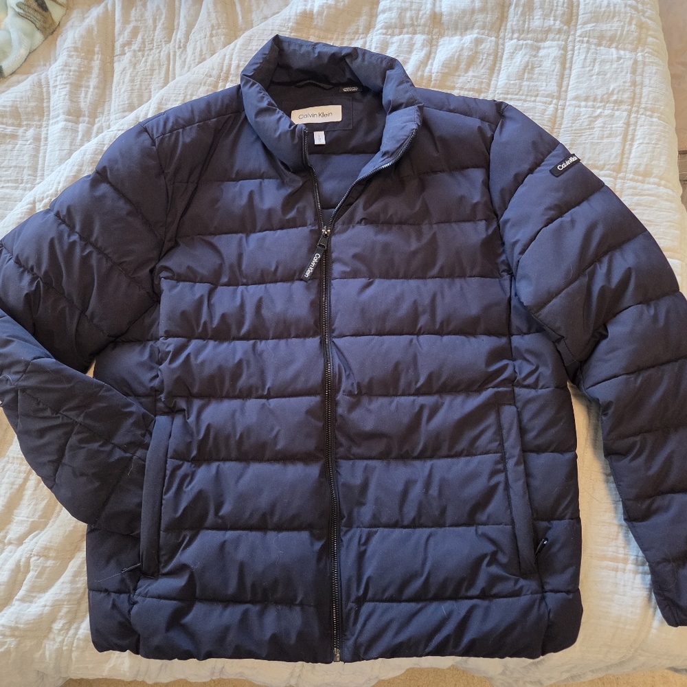 Calvin Klein Men's Navy Puffer Jacket